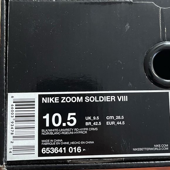 Nike Zoom Soldier VIII. Size 10.5 - Picture 5 of 7